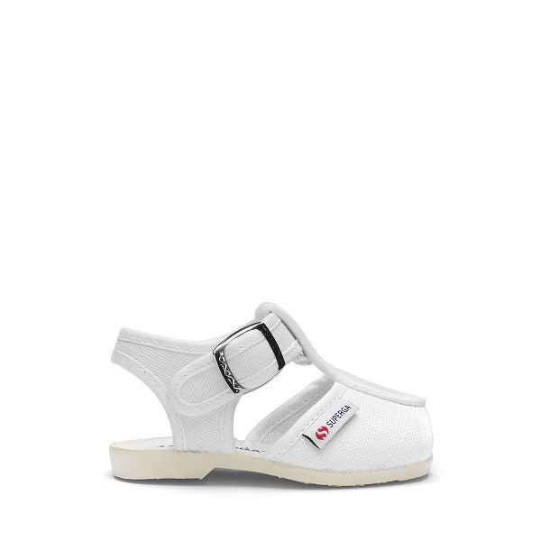 Superga 1200 Cotj White Sandals - Kids Shoes USA | US5089478